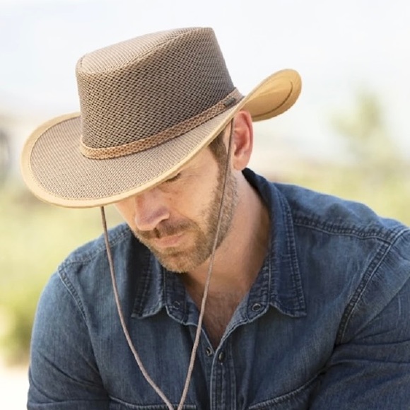 Stetson Other - STETSON Grand Canyon Mesh Coolmax Safari Hat M UPF 50 NWT Clay